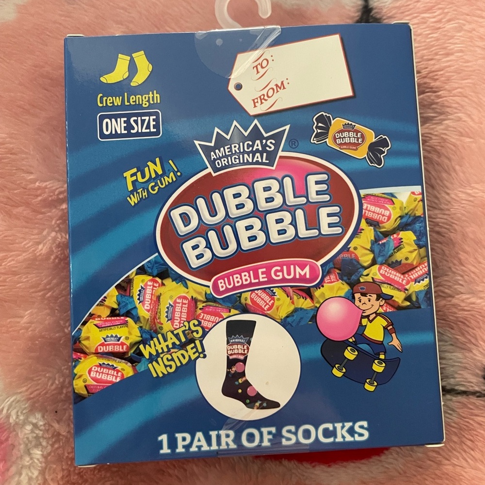 Double bubble crew socks